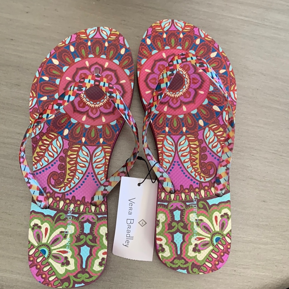 COPY - Vera Bradley Flip Flop Sandal Resort Medallion M New